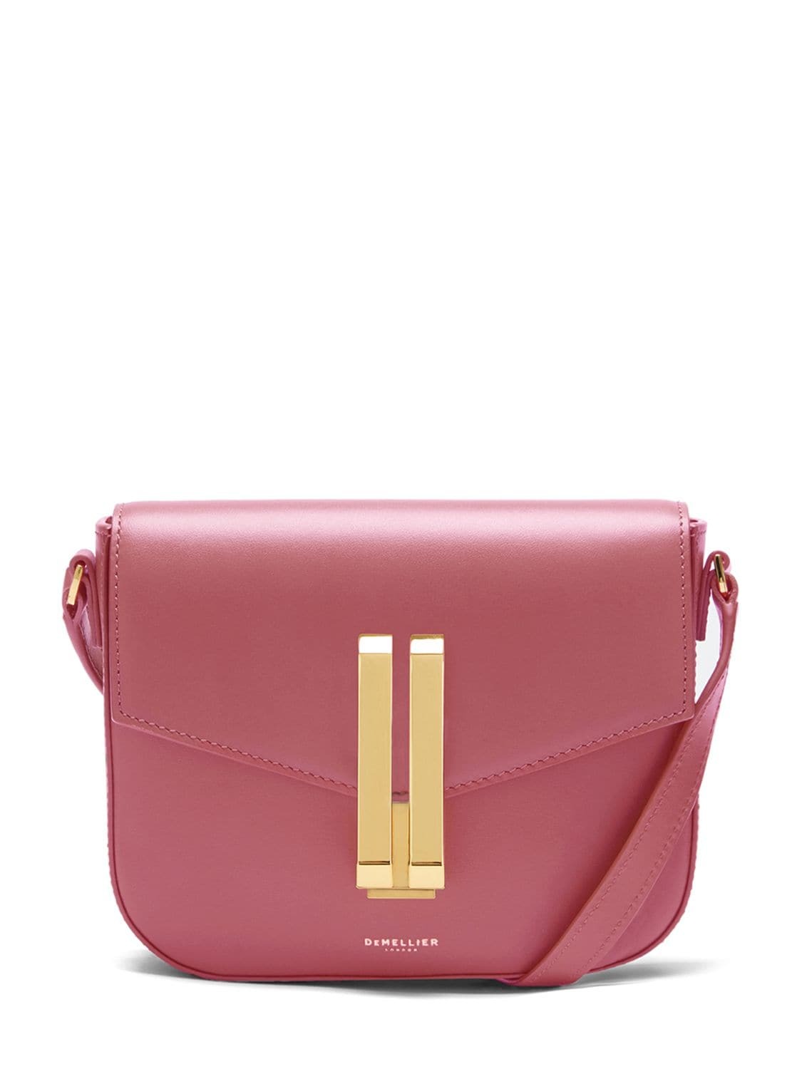 DEMELLIER Small Vancouver Leather Crossbody Bag in rose