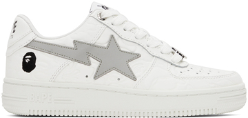 bape white sta #3 sneakers