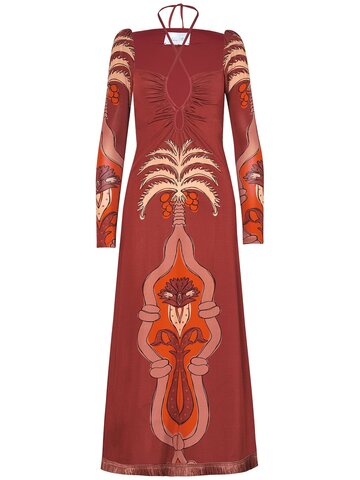JOHANNA ORTIZ Baraflorida Printed Jersey Midi Dress