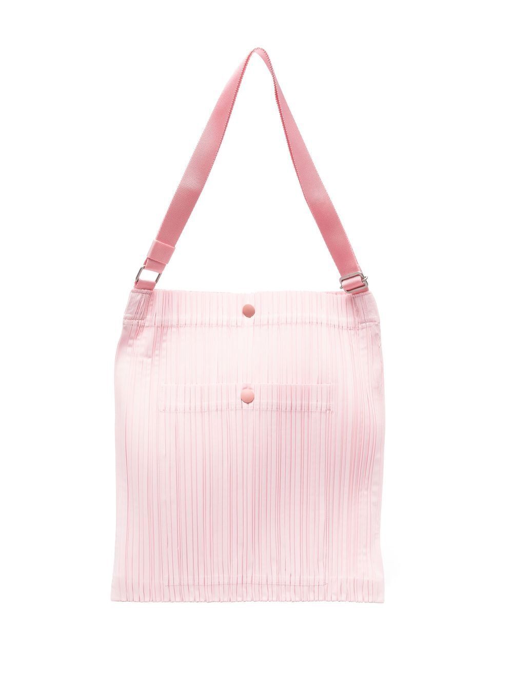 Pleats Please Issey Miyake lightweight micro-pleated tote bag - Pink
