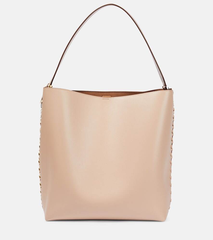 Stella McCartney Frayme Medium faux leather tote bag in pink