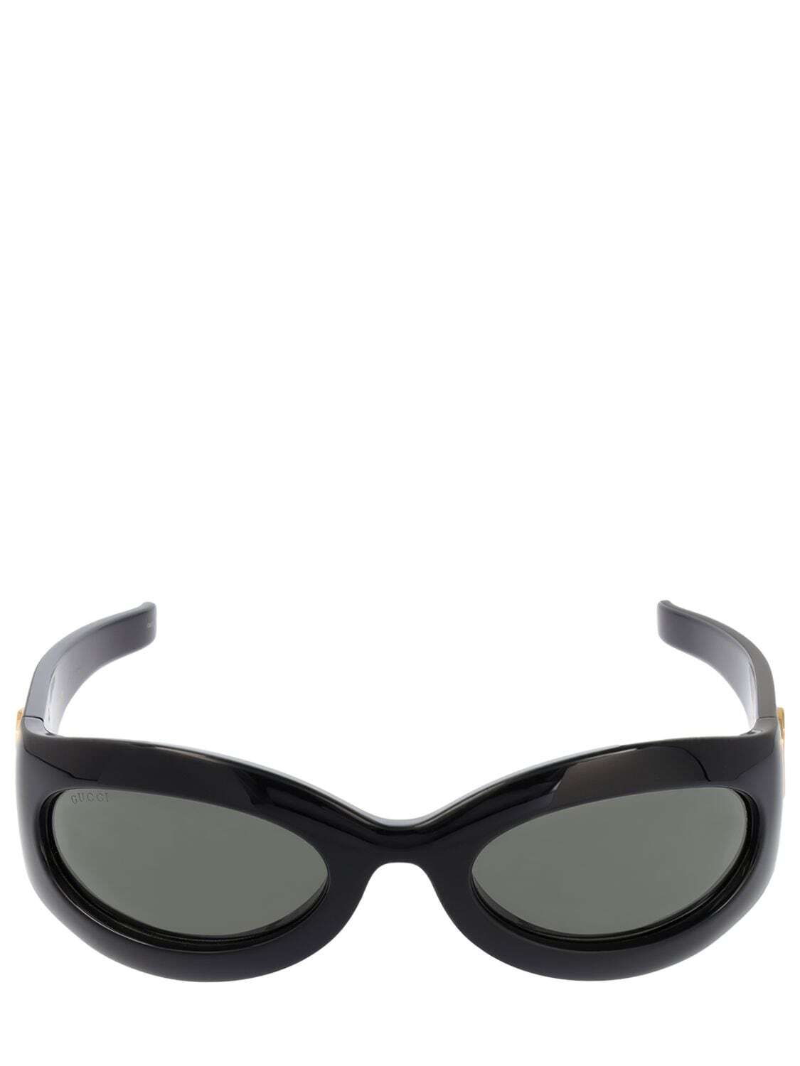 GUCCI Cat-eye Acetate Sunglasses in black / grey