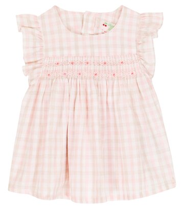 Bonpoint Baby floral cotton and linen dress