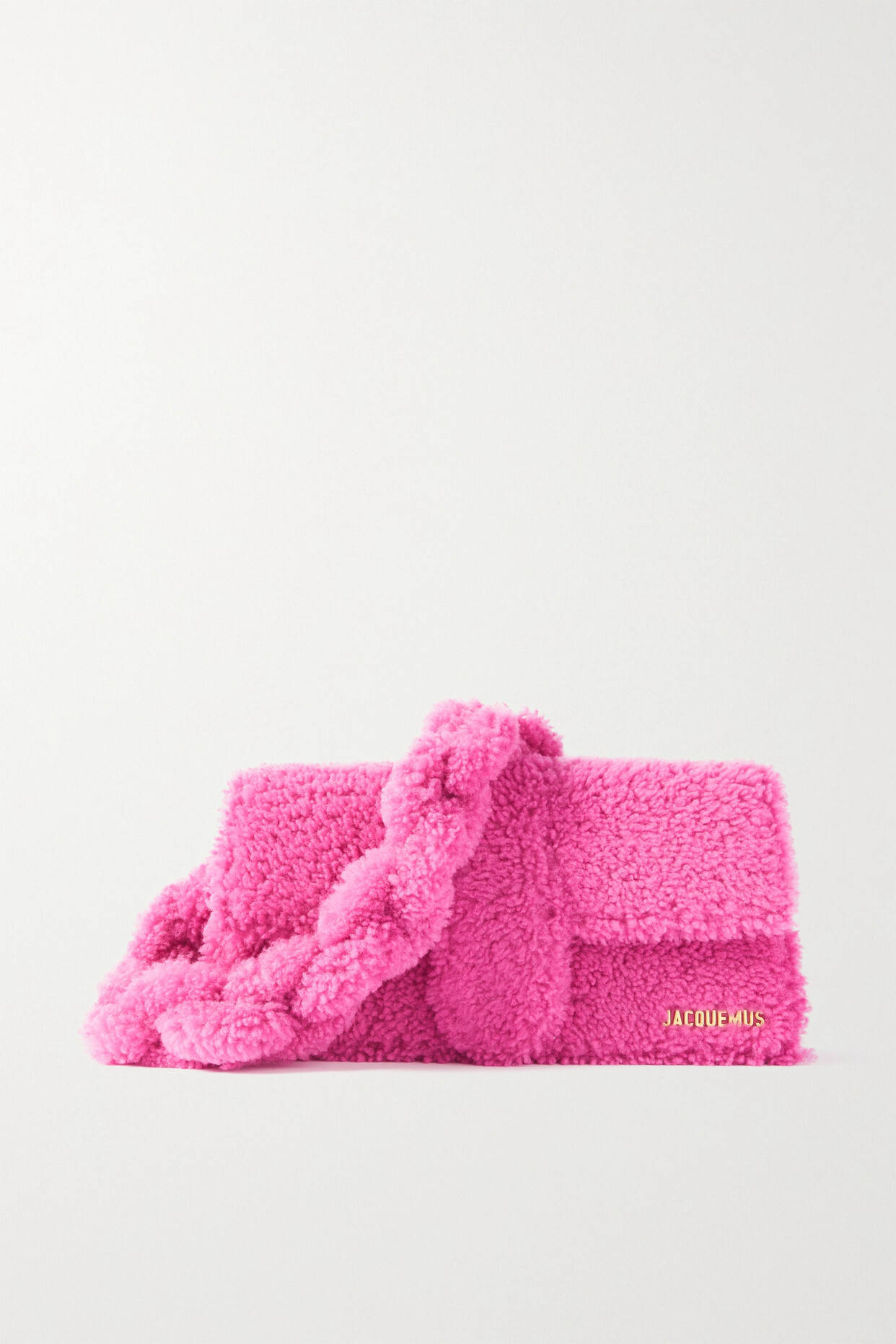 Jacquemus - Le Bambidou Shearling Shoulder Bag - Pink