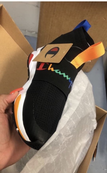 rainbow champion sock shoes