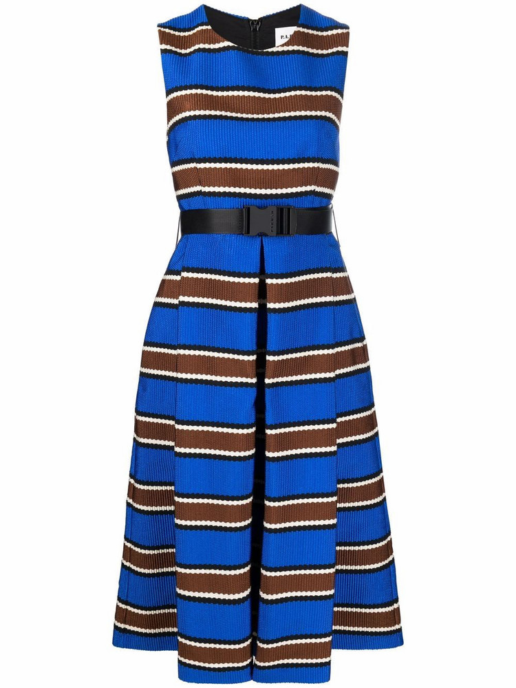 P.A.R.O.S.H. P.A.R.O.S.H. striped A-line dress - Blue