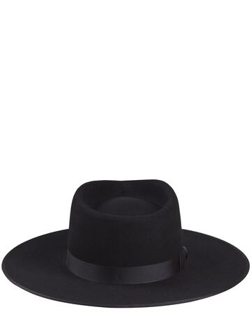 lack of color noir rancher wool hat in black