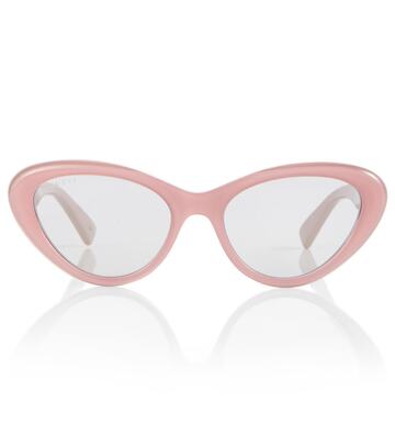 gucci cat-eye sunglasses in pink