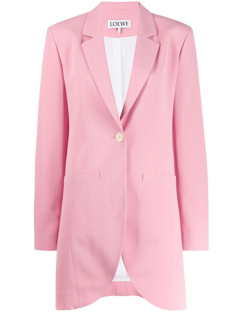 LOEWE single-breasted blazer in pink