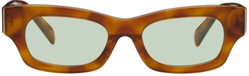 BONNIE CLYDE Tortoiseshell Tomboy Sunglasses in green