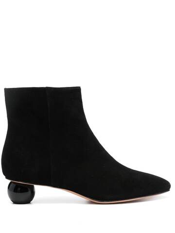 kate spade 40mm leather ankle boots - black