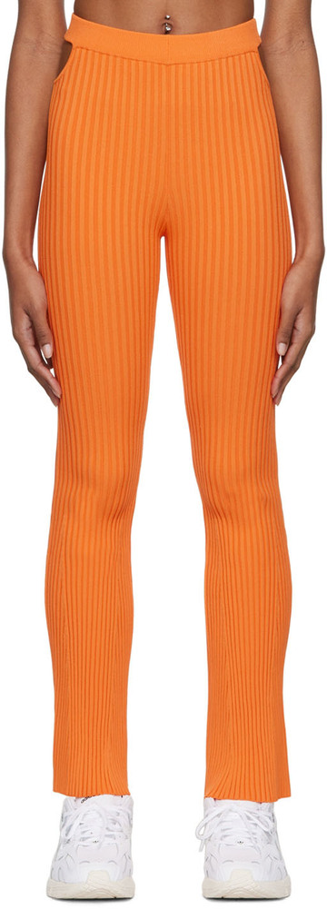 live the process orange rib leggings