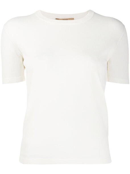 Nuur short sleeve T-shirt in white