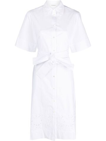 P.A.R.O.S.H. P.A.R.O.S.H. floral-lace shirt dress - White