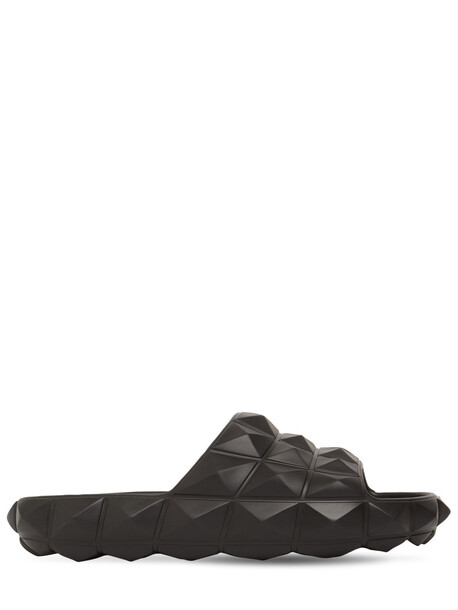 VALENTINO GARAVANI 20mm Pvc Slide Sandals in black