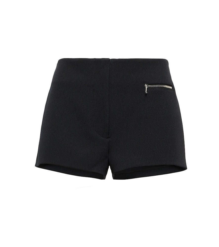 Coperni Zipped twill shorts in black