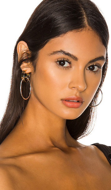 Jenny Bird Imogen Hoop Earrings in Metallic Gold