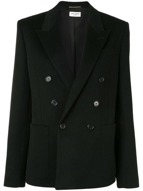 Saint Laurent double-breasted tailored blazer in black