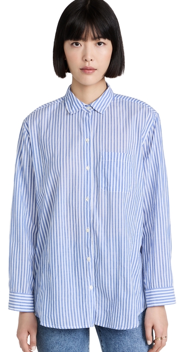 velvet janet button down shirt blue xl