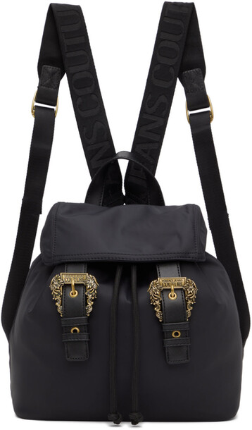 Versace Jeans Couture Black Nylon Couture I Backpack