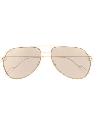 Cartier Eyewear aviator-frame sunglasses in gold