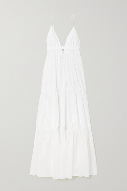 Joslin - + Net Sustain Liana Tiered Linen Maxi Dress - White
