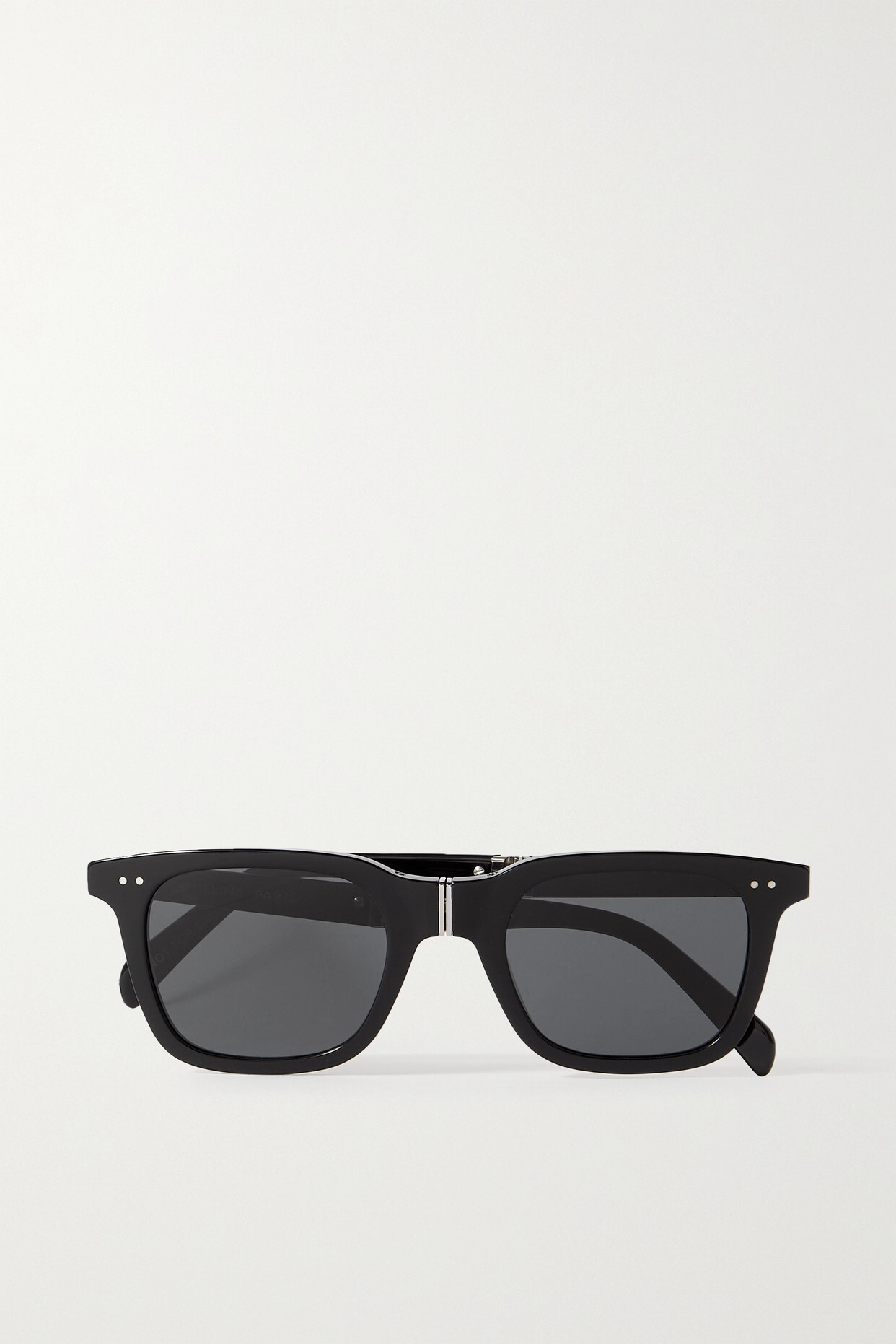 CELINE Eyewear - Foldable Square-frame Acetate Sunglasses - Black