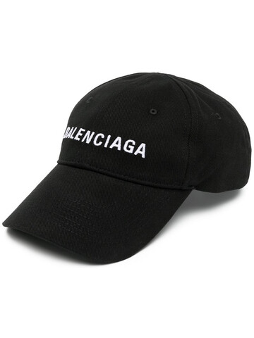 Balenciaga embroidered logo baseball hat in black