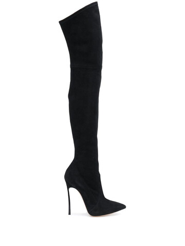 Casadei over-the-knee Blade boots in black
