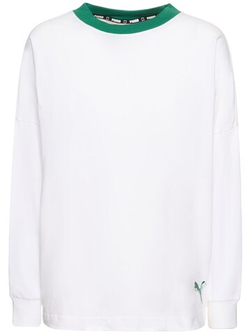 Puma X June Ambrose Long Sleeve T-shirt in white