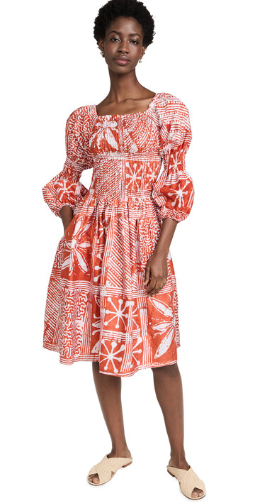 Busayo Kunmi Dress in red / white