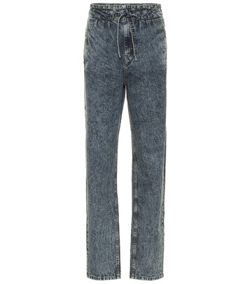 Isabel Marant Uduard high-rise straight jeans in blue