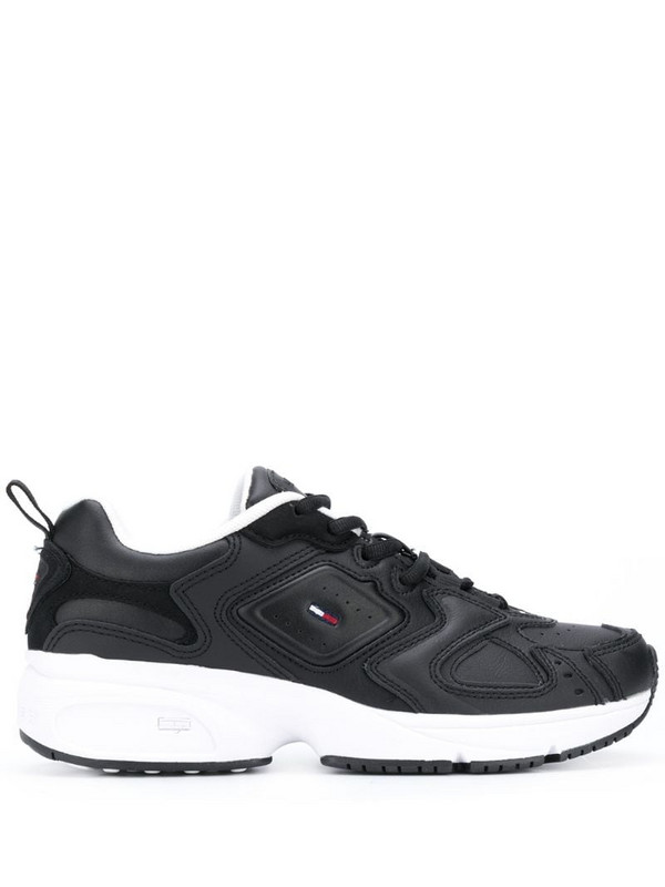 Tommy Jeans Heritage chunky sole sneakers in black