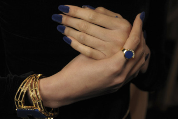 nail polish royal blue