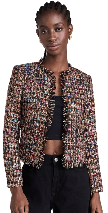 l'agence angelina tweed jacket multicolor tweed 16
