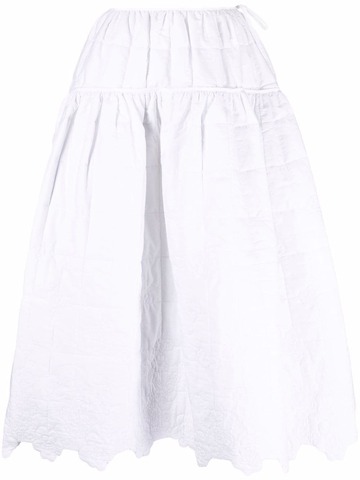 cecilie bahnsen rosie quilted skirt - white
