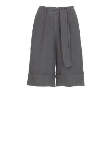 Peserico Linen Bermuda Shorts in grey