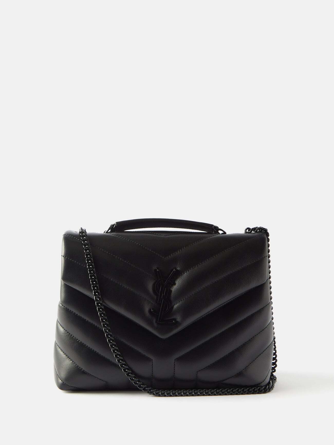 Saint Laurent - Loulou Small Quilted-leather Shoulder Bag - Womens - Black