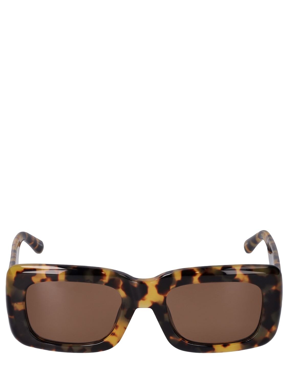 THE ATTICO Marfa Squared Acetate Sunglasses in brown