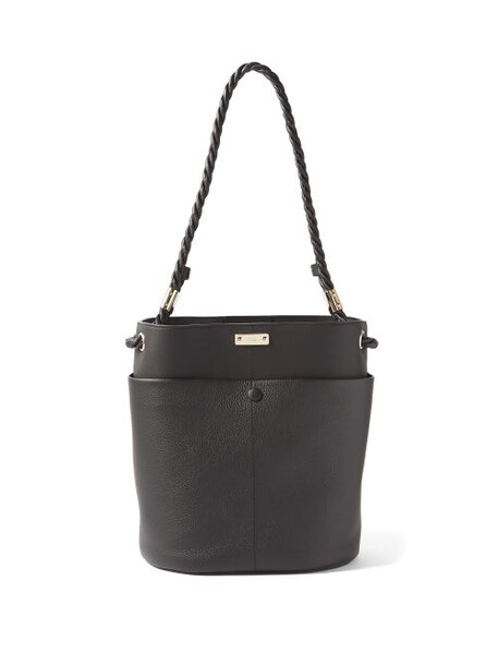 Chloé Chloé - Key Twisted-strap Leather Bucket Bag - Womens - Black