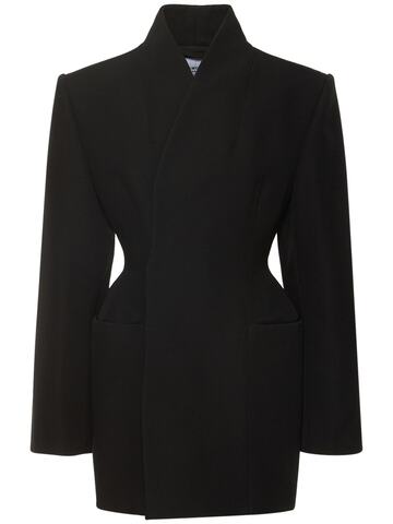 balenciaga minimal hourglass jacket in black