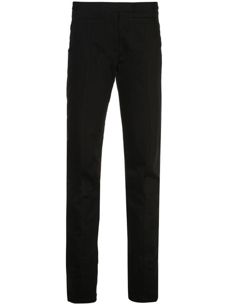 Proenza Schouler skinny zip-cuff trousers in black