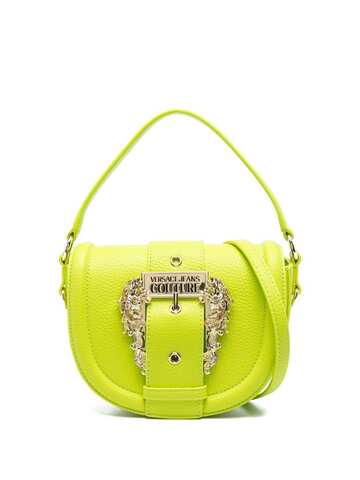 versace jeans couture barocco-buckle shoulder bag - green