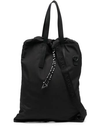 a.p.c. a.p.c. drawstring-fastening tote bag - black
