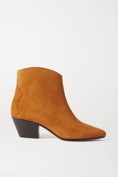 ISABEL MARANT - Dacken Suede Ankle Boots - Brown