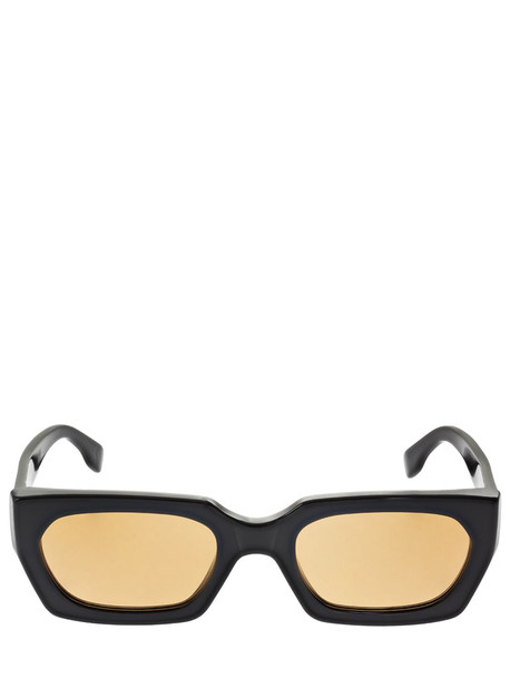 RETROSUPERFUTURE Teddy Refined Acetate Sunglasses in black / orange
