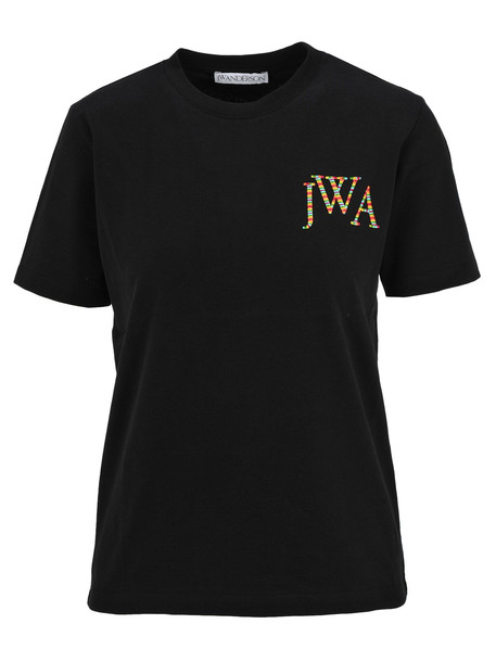 J.W. Anderson Jw Anderson Embroidere Logo T-shirt in black - Wheretoget