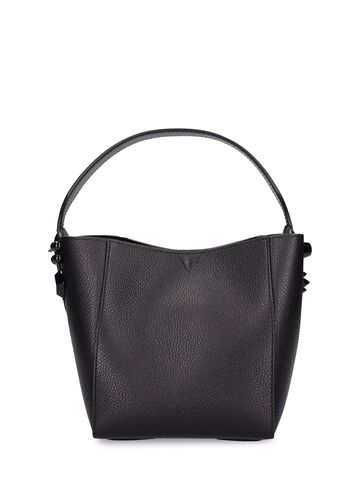 christian louboutin mini cabachic leather bucket bag in black