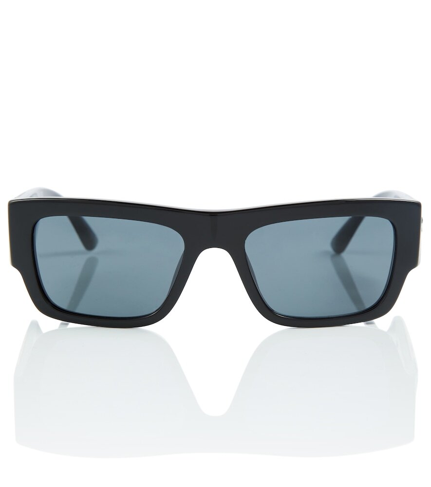 Versace Medusa Biggie rectangle sunglasses in black