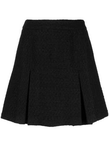 we are kindred winona tweed high-waist skirt - black